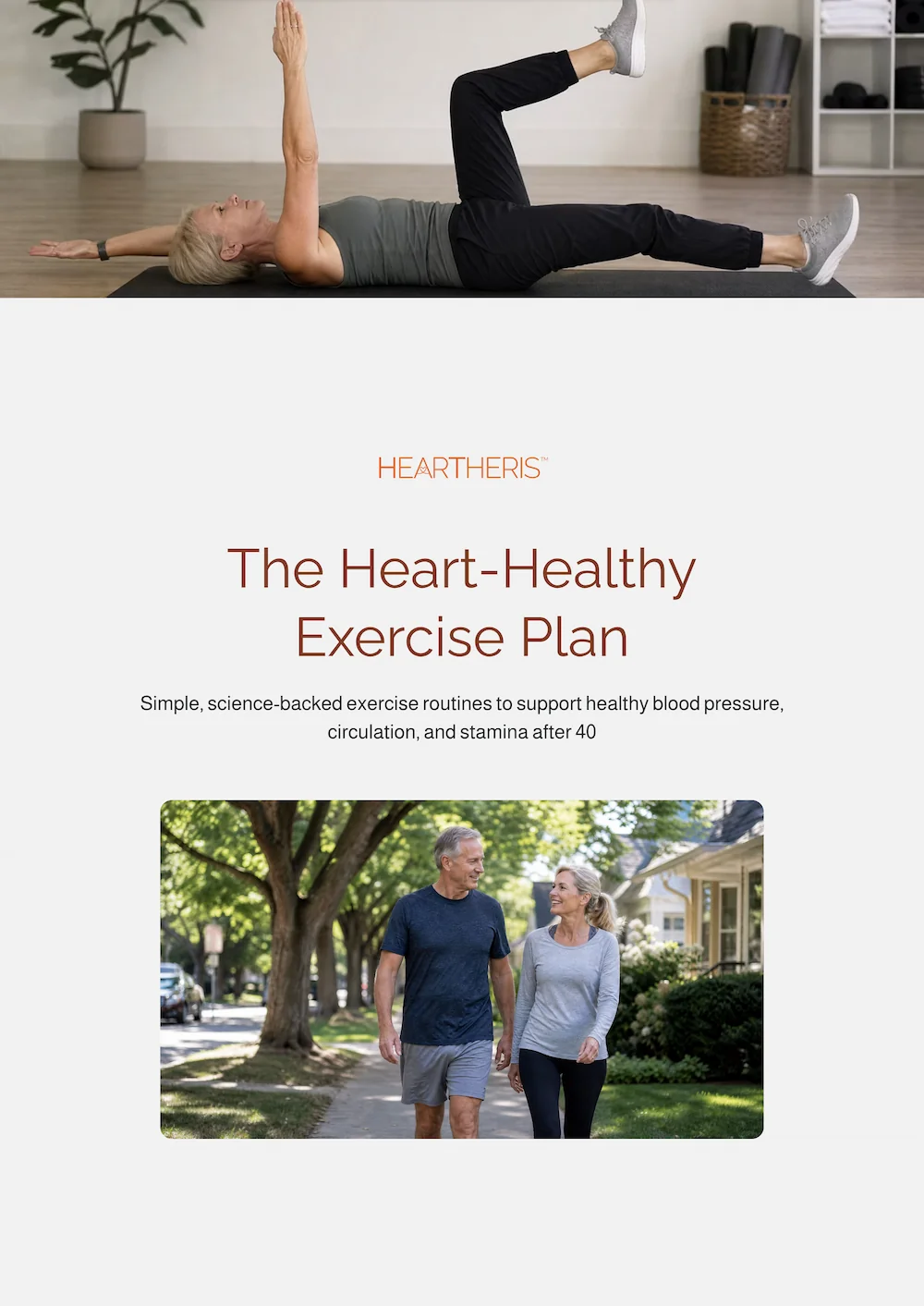 The Heart-Healthy Exercise Plan guide cover